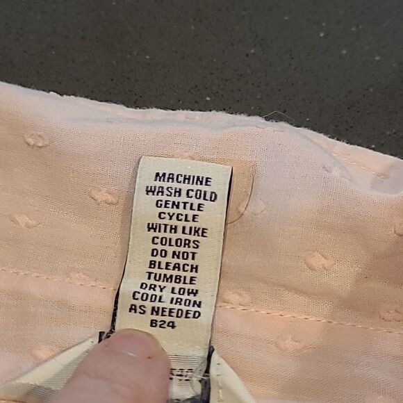 Bass sz S 100%  cotton lightweight summer blouse - Picture 8 of 10